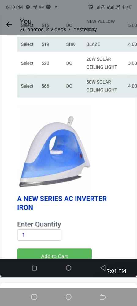 Solar Iron image - AGH Marketplace